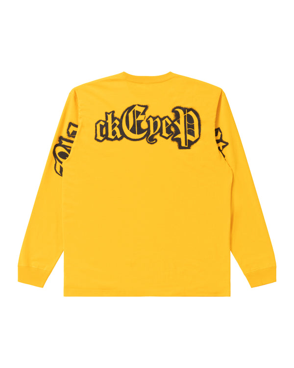 BLACKLETTER Long Sleeve T-Shirt Yellow