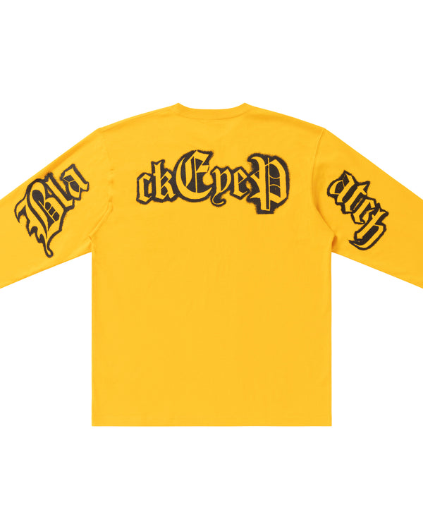 BLACKLETTER Long Sleeve T-Shirt Yellow