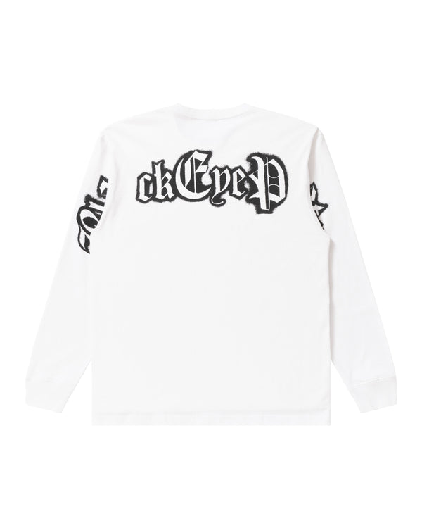 BLACKLETTER L/S TEE WHITE