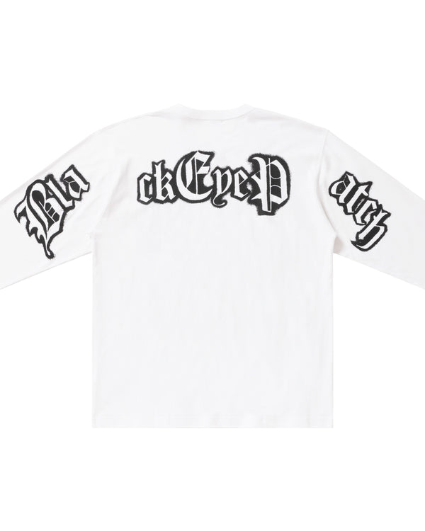 BLACKLETTER L/S TEE WHITE