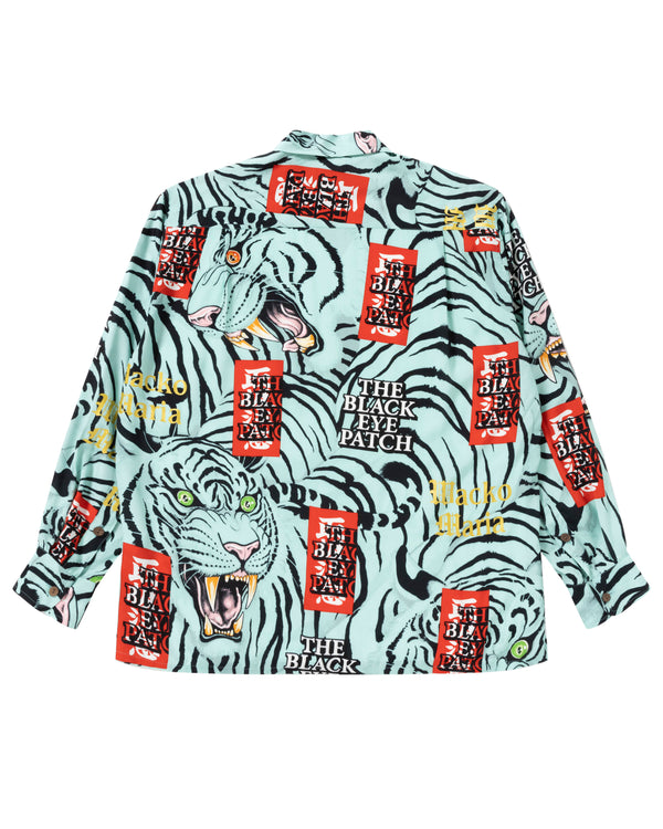 HAWAIIAN SHIRT L/S GREEN