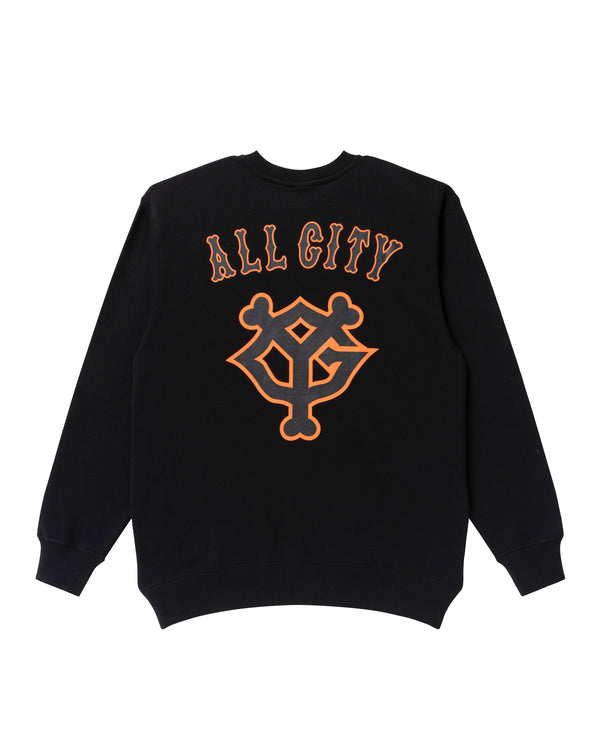 YOMIURI GIANTS NEW ERA CREW SWEAT BLACK