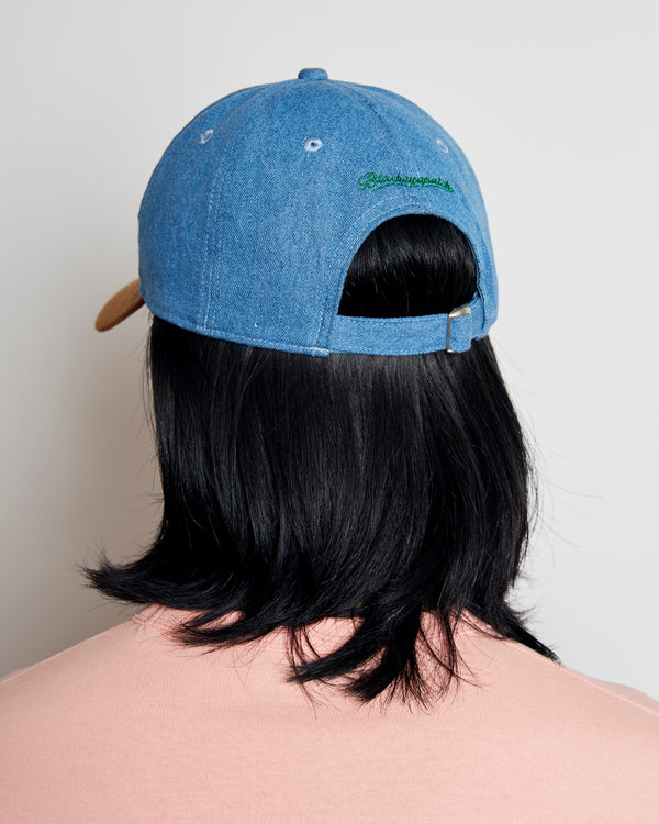 B Emblem Denim Cap Denim