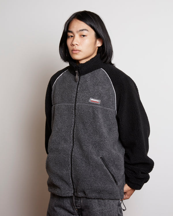 BEEZ-EYE-P Raglan Fleece Jacket Gray / Black