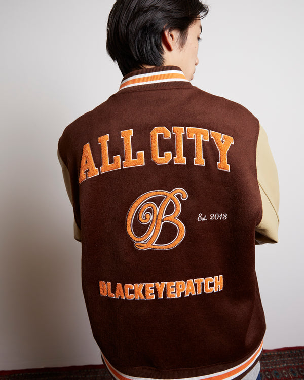 VARSITY JACKET BROWN