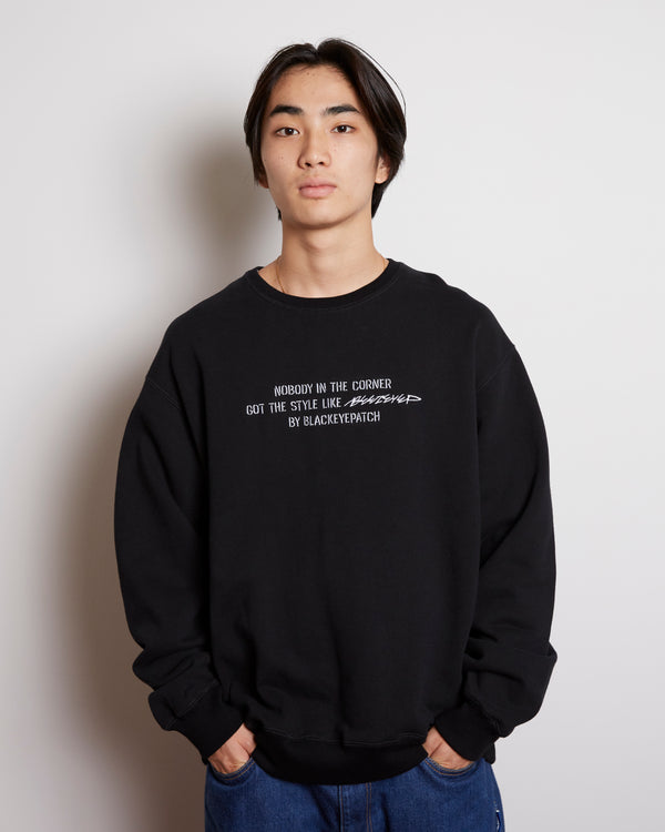 BEEZ-EYE-P Statement Crew Sweat (Black)