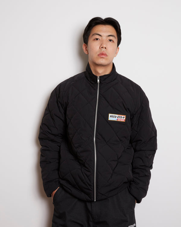 BEEZ-EYE-P All City Equipment Quilted Jacket, Black