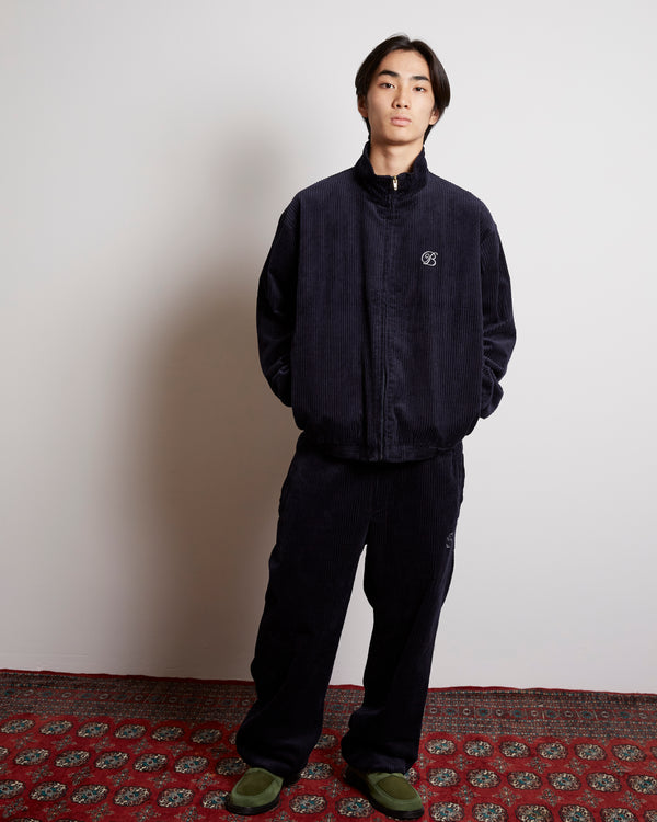 B Emblem Corduroy Pants, Navy