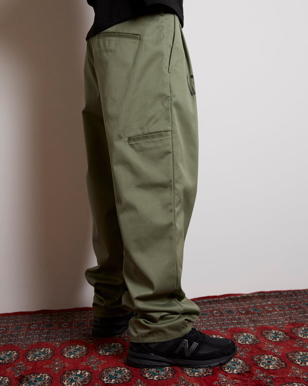 ALL CITY STENCILED WORK PANTS OLIVE