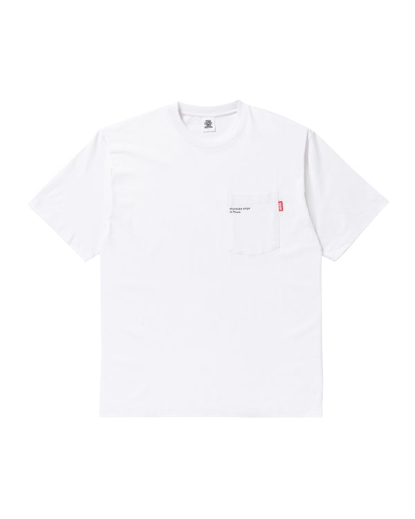 Shunsuke Shiga "Hi There"  POCKET TEE WHITE